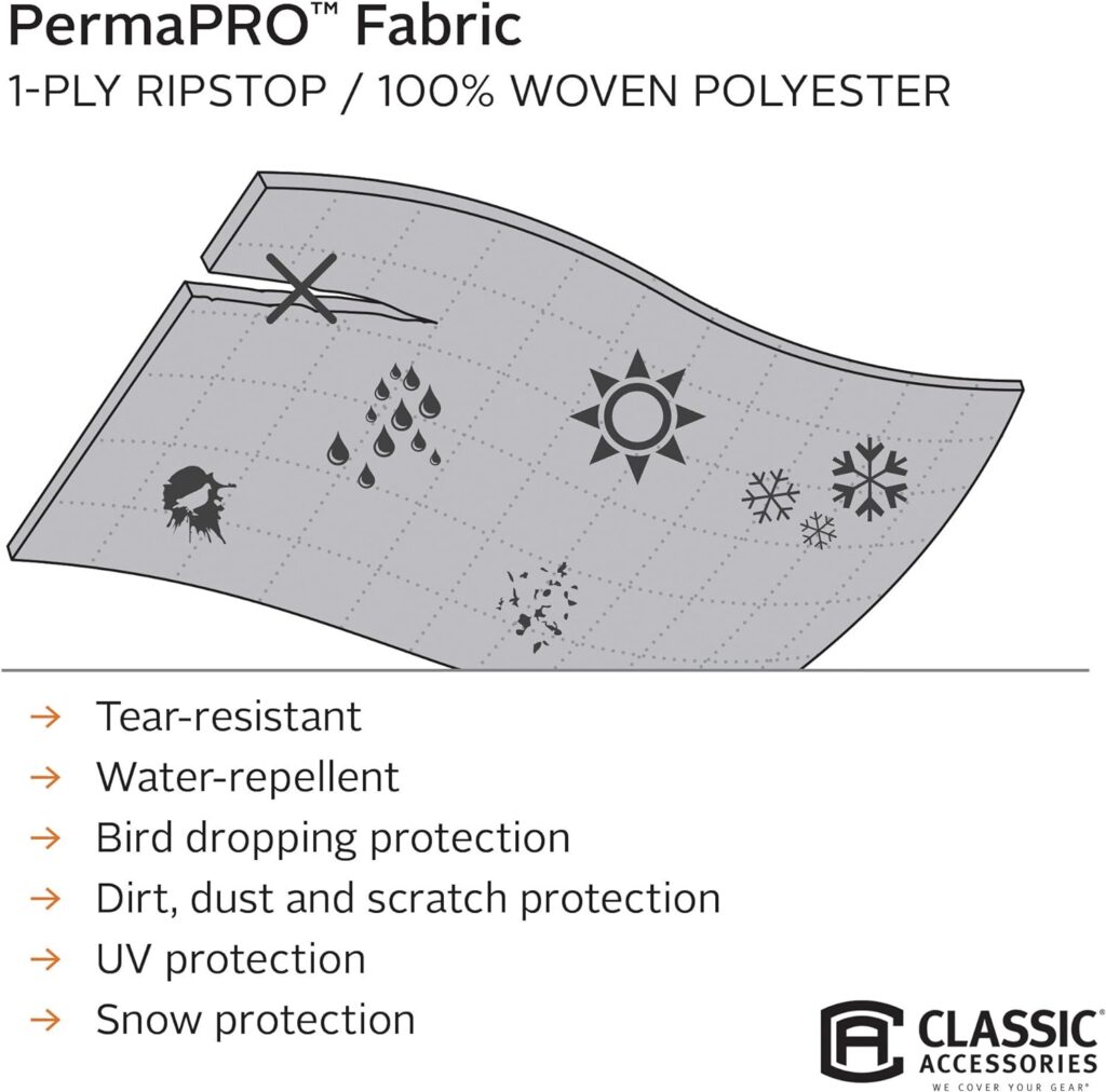 Classic Accessories Over Drive PermaPRO Class C RV Cover, Fits 32 - 35 RVs, Air Vents, Water-Repellant Top Panel, Durable, Breathable, Resists Tears and Rips, Integrated Straps and Buckles, Grey Classic Accessories Over Drive PermaPRO Class C RV Cover, Fits 32 - 35 RVs, Air Vents, Water-Repellant Top Panel, Durable, Breathable, Resists Tears and Rips, Integrated Straps and Buckles, Grey