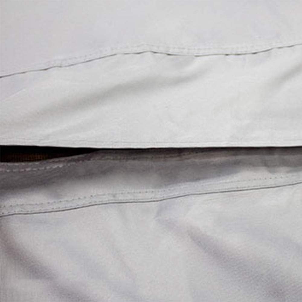 Eevelle Goldline Travel Trailer RV Cover - Waterproof, Heavy Duty, Marine Grade, UV Protection, Durable, Breathable, Anti Rot - Tan - Gray