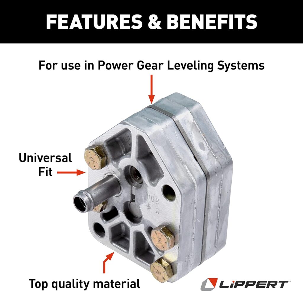 Power Gear Lippert Hydraulic RV Leveling Pump Service Kit, Shaft Seal, Bolts, Exact-Match Replacement Components - 359304