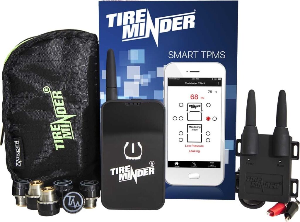 TireMinder Smart TPMS with 10 Transmitters for RVs, MotorHomes, 5th Wheels, Motor Coaches and Trailers
