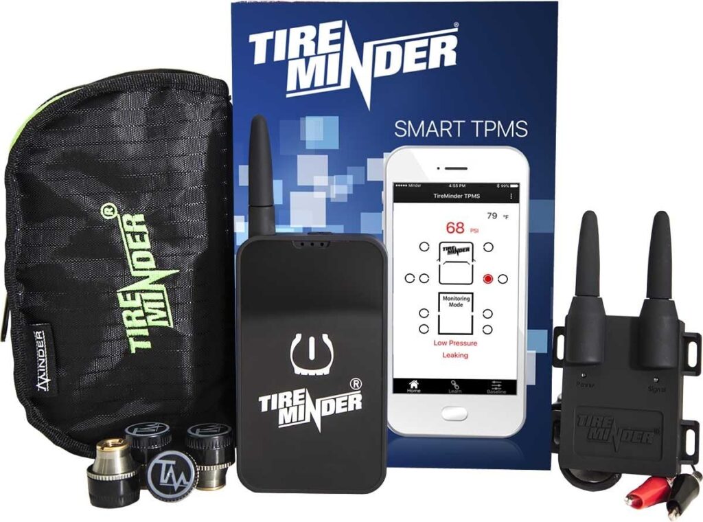 TireMinder Smart TPMS with 10 Transmitters for RVs, MotorHomes, 5th Wheels, Motor Coaches and Trailers