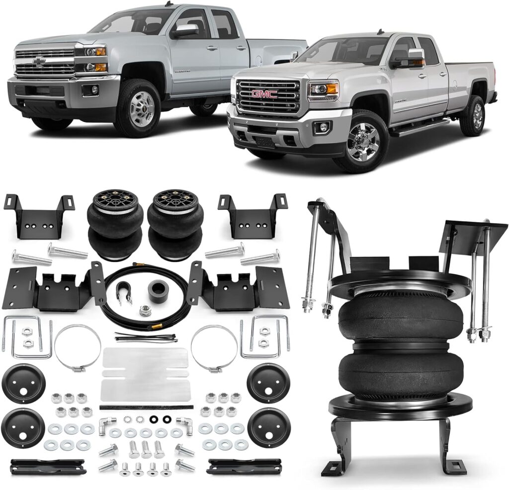 VIGOR Air Spring Bags Suspension Kit Compatible with 2011-2019 Chevy Silverado 2500HD/3500HD and GMC Sierra 2500HD/3500HD 4WD Pickup, Up to 7,500 lbs of Load Leveling Capacity VIGOR Air Spring Bags Suspension Kit Compatible with 2011-2019 Chevy Silverado 2500HD/3500HD and GMC Sierra 2500HD/3500HD 4WD Pickup, Up to 7,500 lbs of Load Leveling Capacity