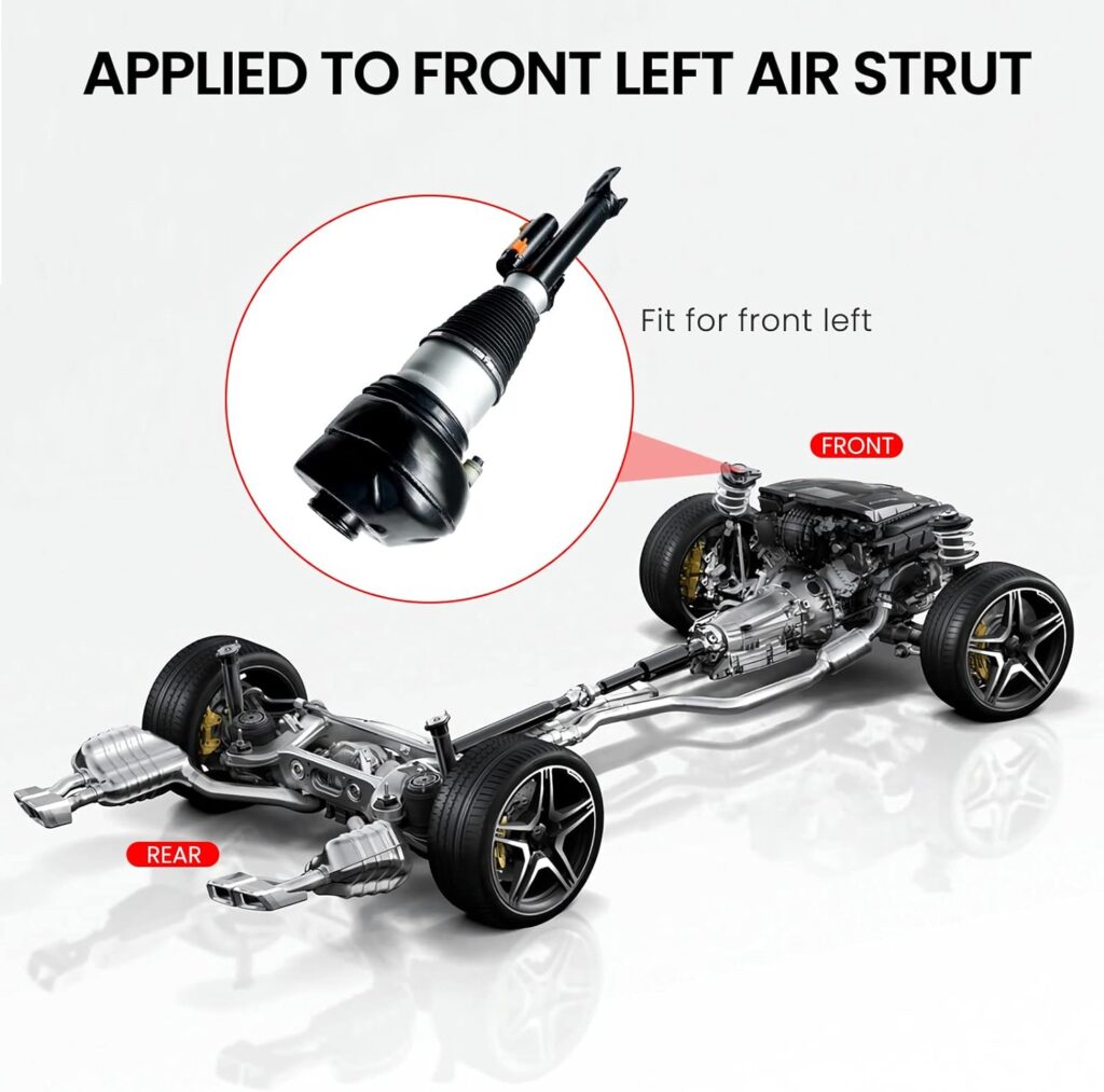 VIGOR Front Right Air Shock Absorber with EDC Compatible with 2016-2022 BMW 7-Series G11 G12 740 745 750 760 2WD Car Air Strut OEM Replace Number 37106877554, 37106874588