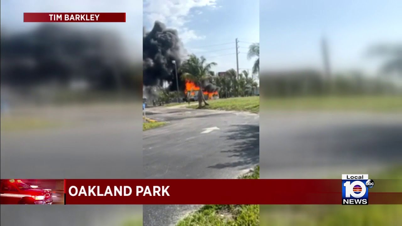 Man suffers burns during recreational vehicle fire