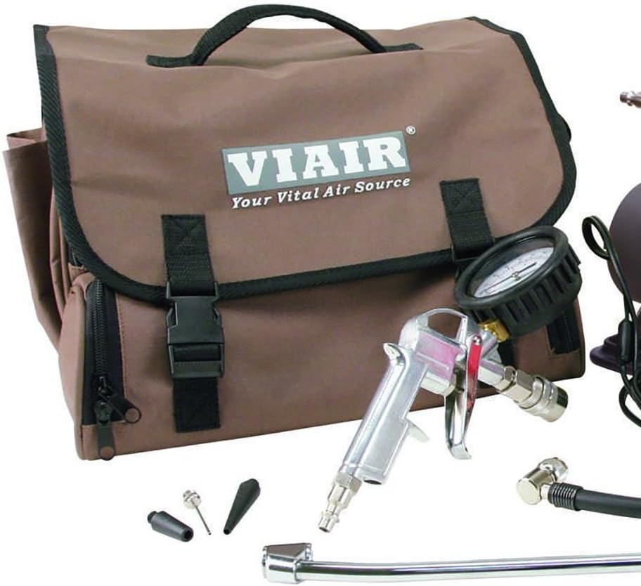 VIAIR 450P-RV Automatic Portable Air Compressor Kit - 150 PSI for RV, Truck, Jeep and SUV Tires - RV Accessories with 1.80 CFM, Silver