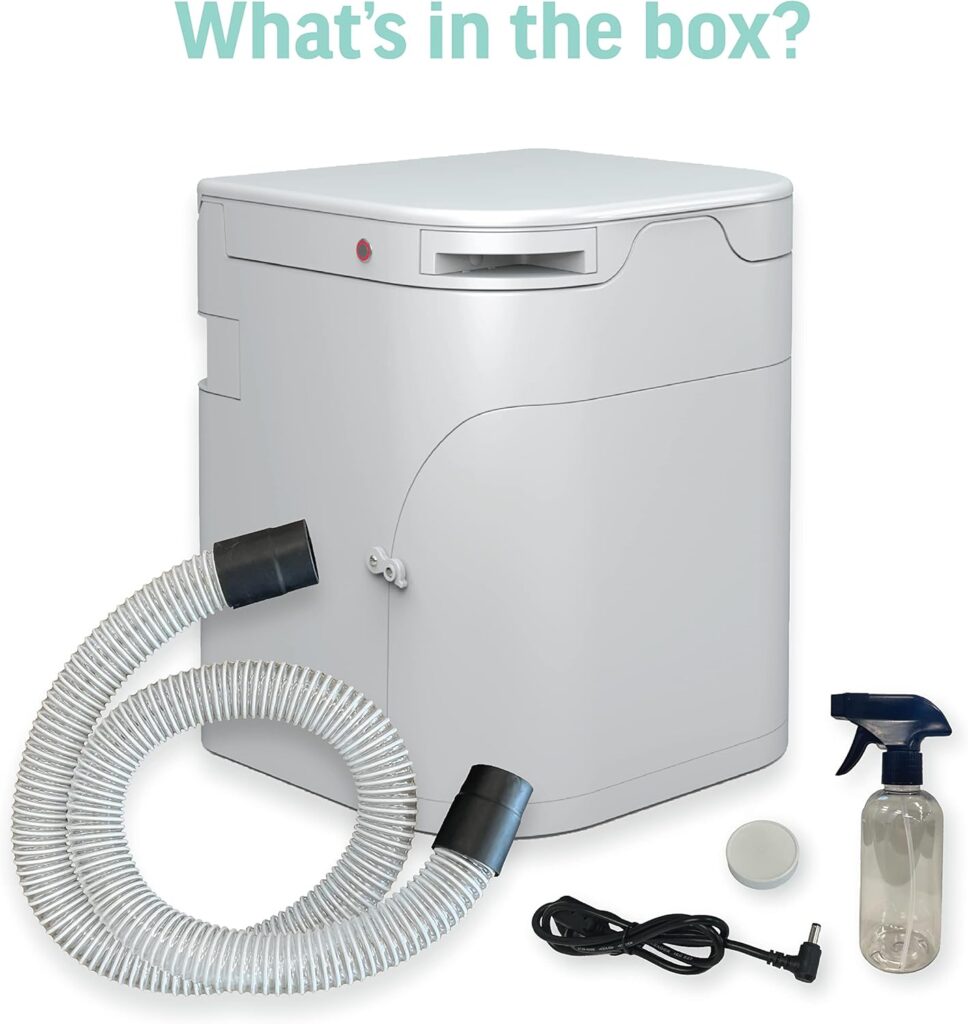 OGO™ Compost Toilet | Best Natures Compost Toilet | RV, Tiny Houses, Vans, Boats | Electric Mixing | Urine Separating | Urine Level Sensor | No Black Tanks No Dump-Stations