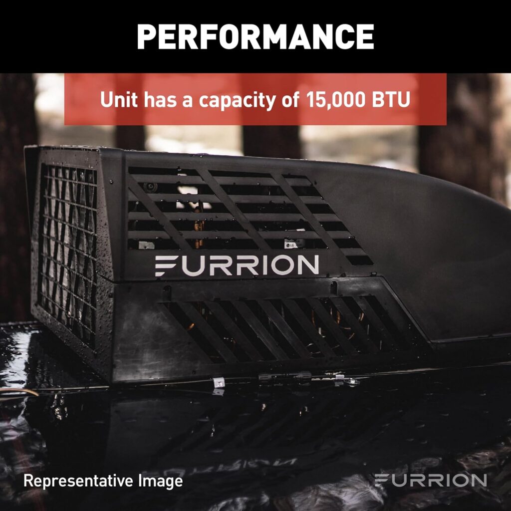 Chill® HE RV Roof Air Conditioner - 15K BTU, Black