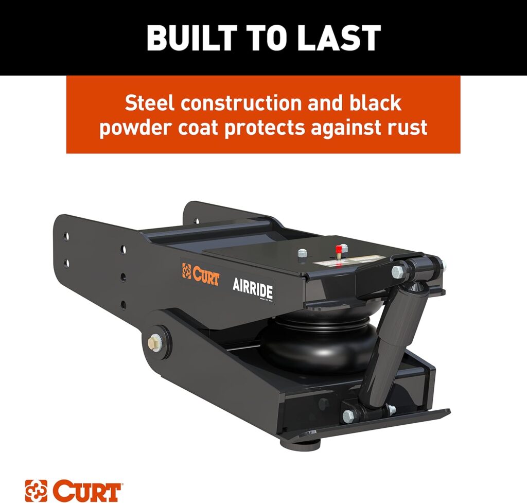 Lippert Components L05 Air Ride 21K Fifth Wheel Pin Box – Internal Airbag with Built-In Strut Reduces Chucking, Jarring, Bounching; 21,000 lb. Rating.; Black Powder Coat Finish – Lippert Components Components 158778