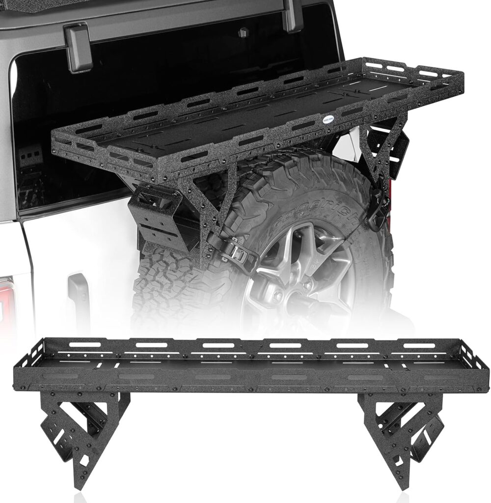 u-Box Spare Tire Utility Basket Storage Tray Fits for to Tire - Universal Fit for Jeep Wrangler/Bronco and RV, SUV, etc