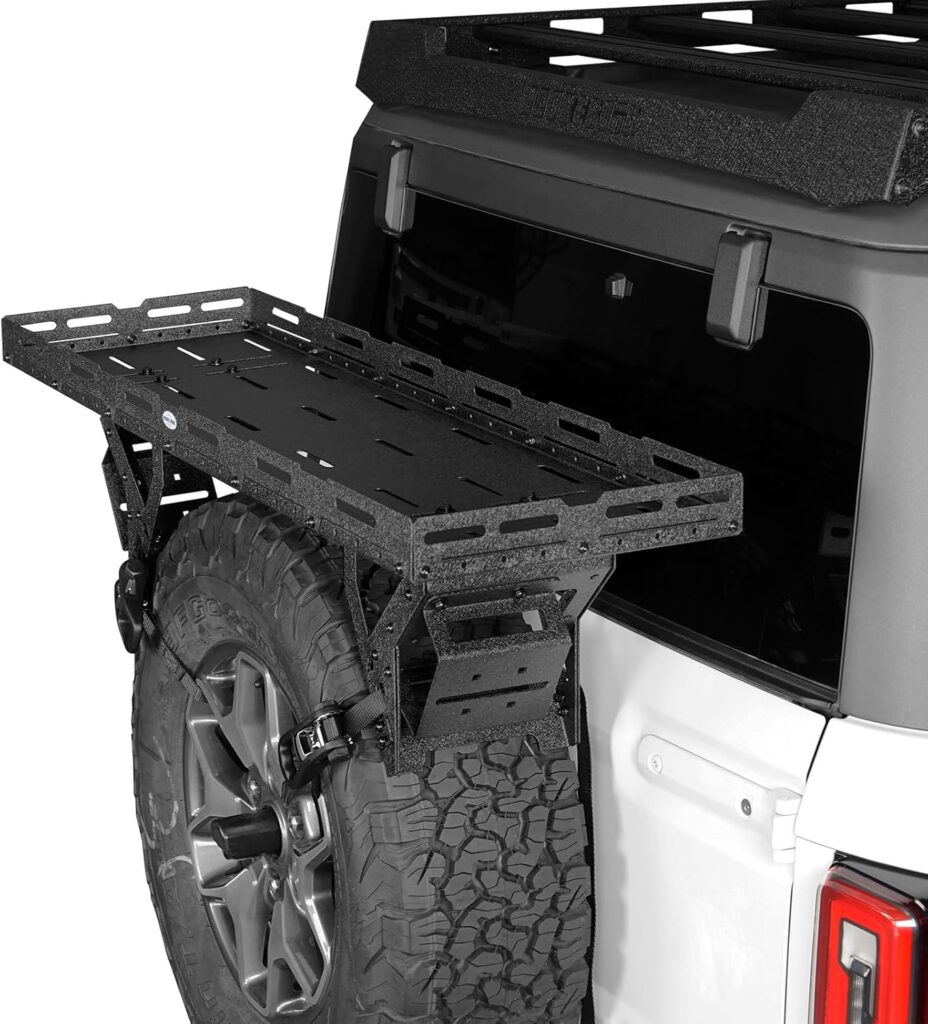 u-Box Spare Tire Utility Basket Storage Tray Fits for to Tire - Universal Fit for Jeep Wrangler/Bronco and RV, SUV, etc